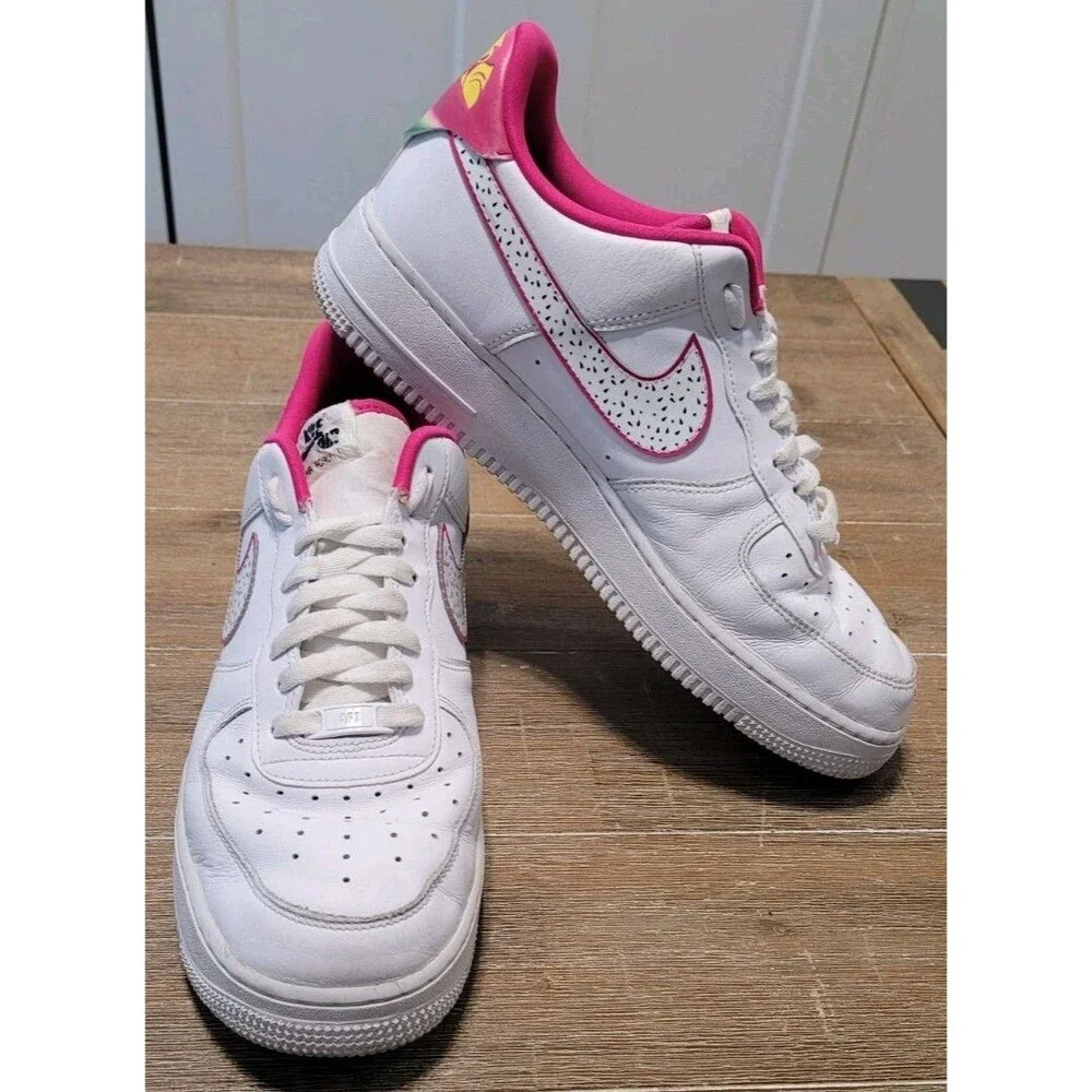 Size 12 - Nike Air Force 1 '07 LX Dragon Fruit Women's Shoes Pink White